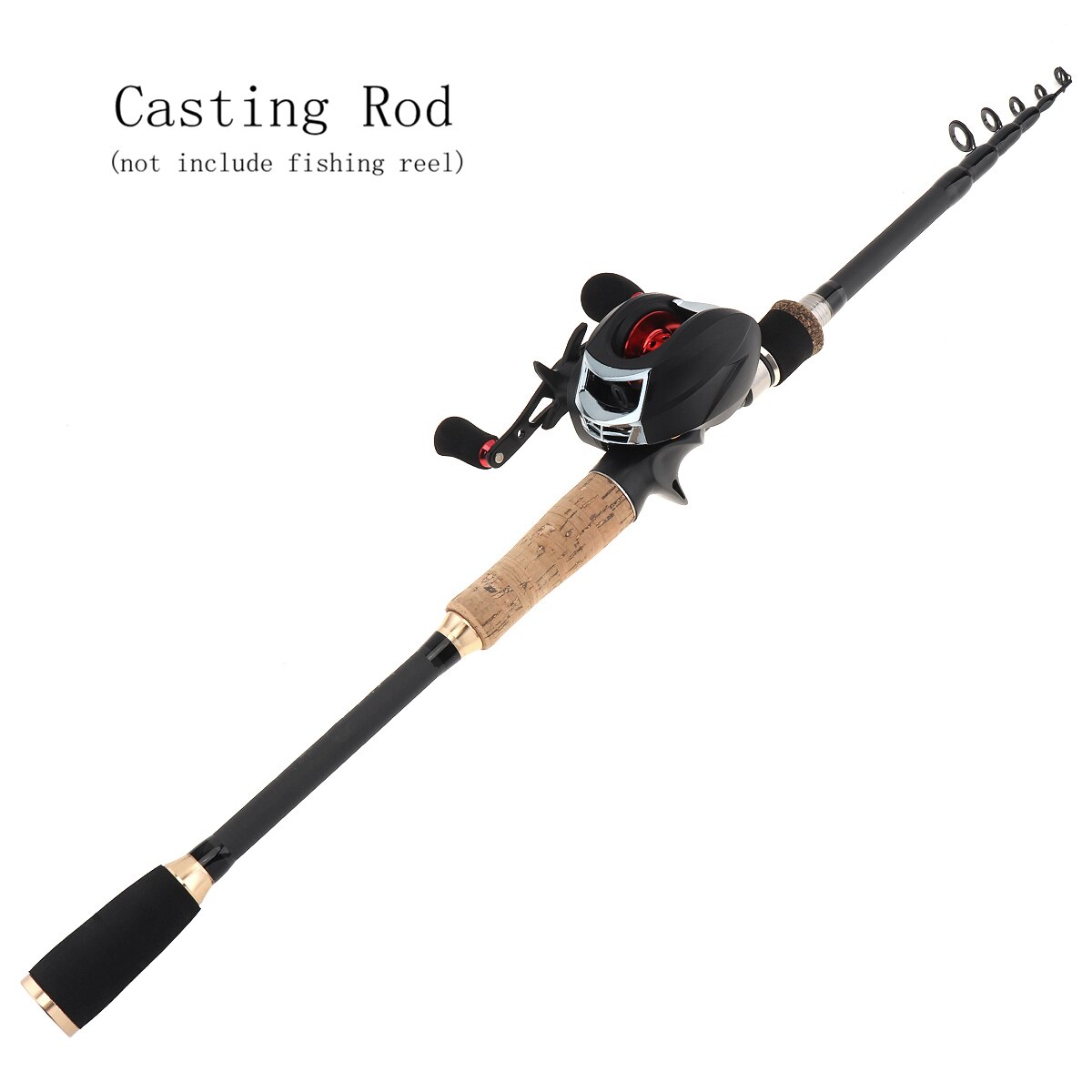 2.7m Lure Rod 7 Section Simulation Wood Grain Carbon Spinning Fishing Rod Travel Rod Casting Fishing Pole Saltwater Rod Spinning: 2 / 2.1 m