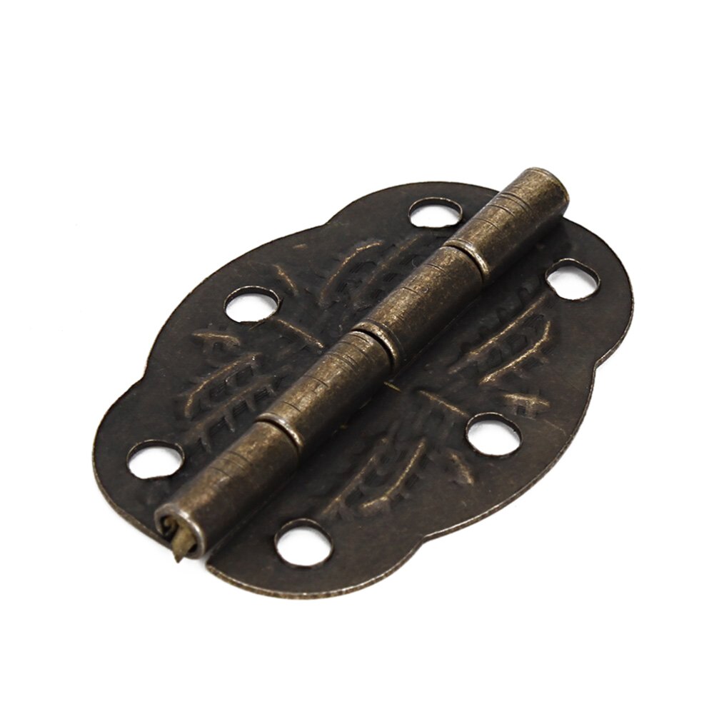 Fuxxer® Lot De 6 Mini Charnières Vintage 36x23mm – Bronze Antique – Pour Meubles Et Boîtes DIY