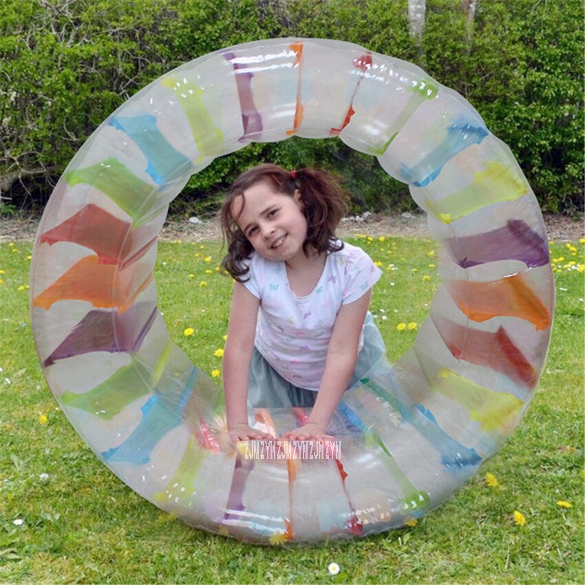 YHS158 Home Inflatable Lawn Water Wheel Children Float Water Inflation Roller Multifunctional Parent-Child PVC Crawling Roller