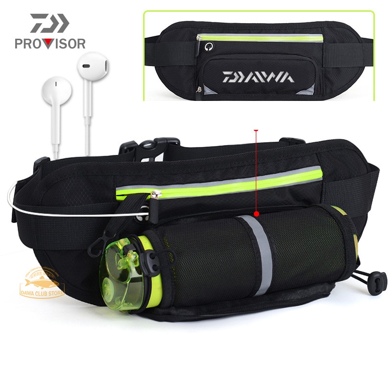 12 Inch Vissen Riem Tas Daiwa Mannen Vrouwen Outdoor Bergbeklimmen Fietsen Sport Mobiele Telefoon Zakken Running Heuptas