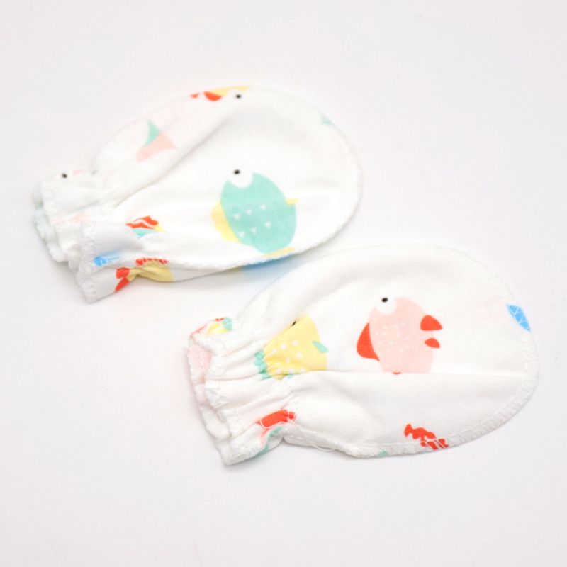 10 Paren/partij Kindje Anti Kras Wanten Zachte Katoenen Baby Handguard Handschoenen Baby Care Accessoires