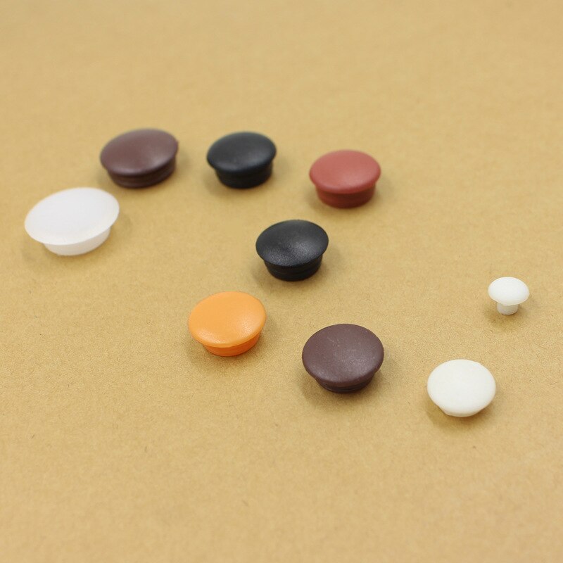 50pcs! 5-40mm round hole cover Plastic furniture decoration pressure cap stopper cupboard cabinet screw hole dust plug Hardware