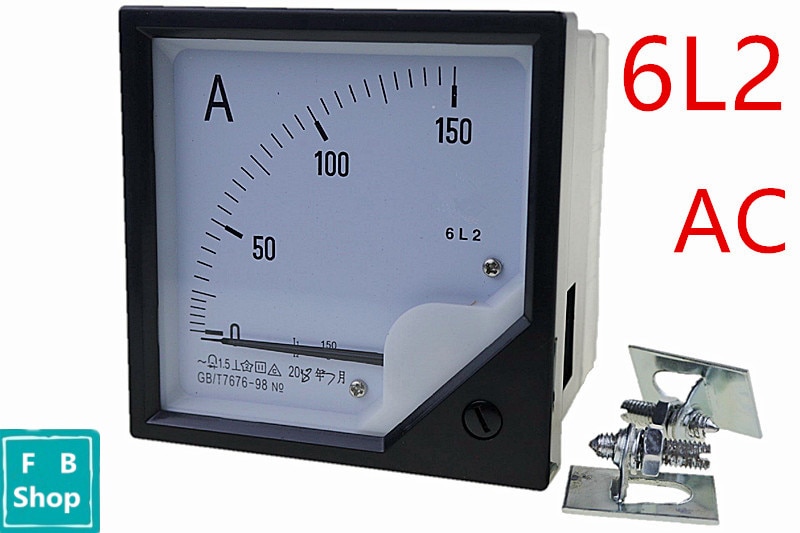 6 l 2 ac 1a 2a 3a 5a 10a 15a 20a 30a 50a 75a holdbart amperemeter strøm ampere spændingsmåler pointer diagnostisk værktøj