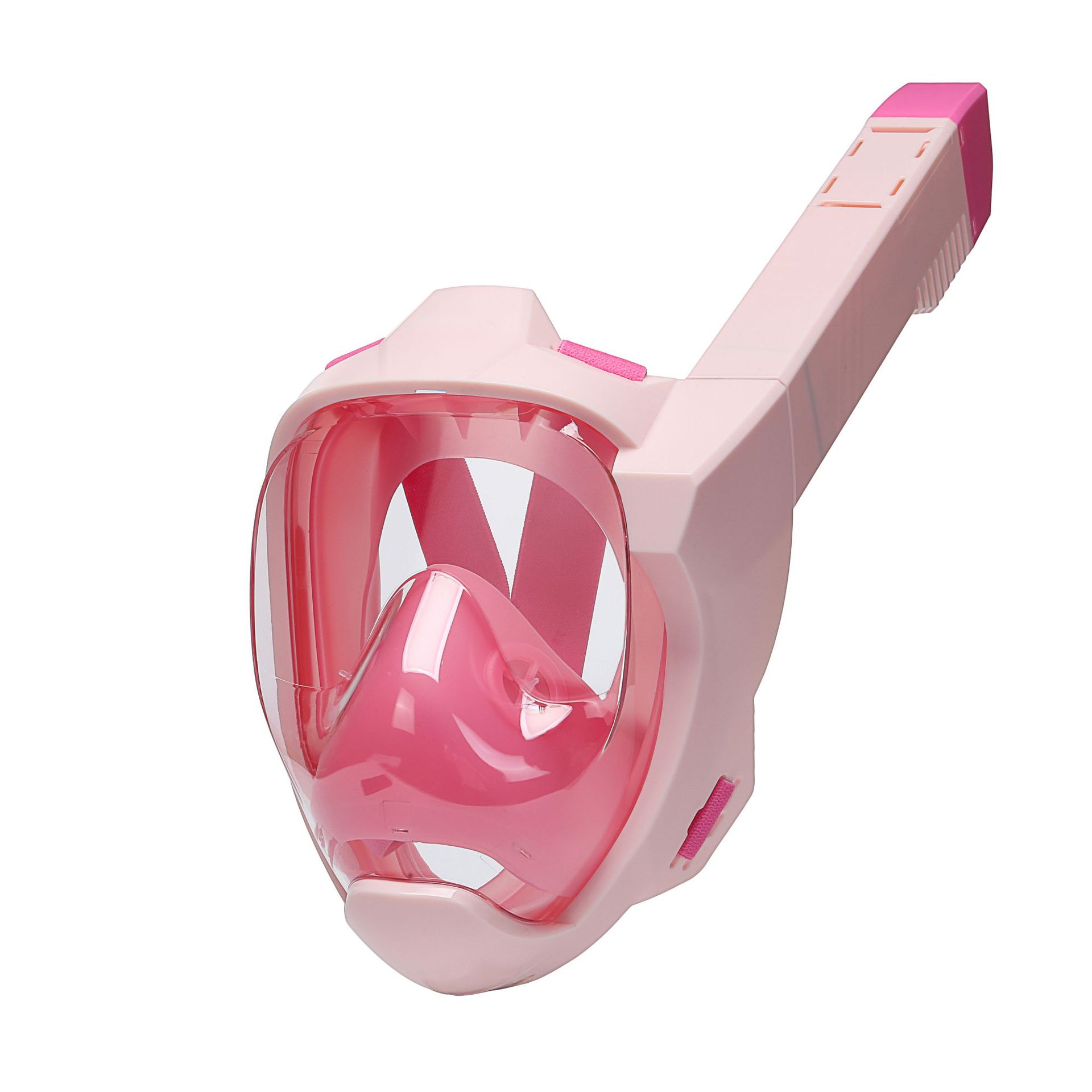 Nieuw duikmasker waterdicht anti-condens volledig droog volwassen duikbril snorkelmasker zwemuitrusting voor mannen en vrouwen: Roze / S/M