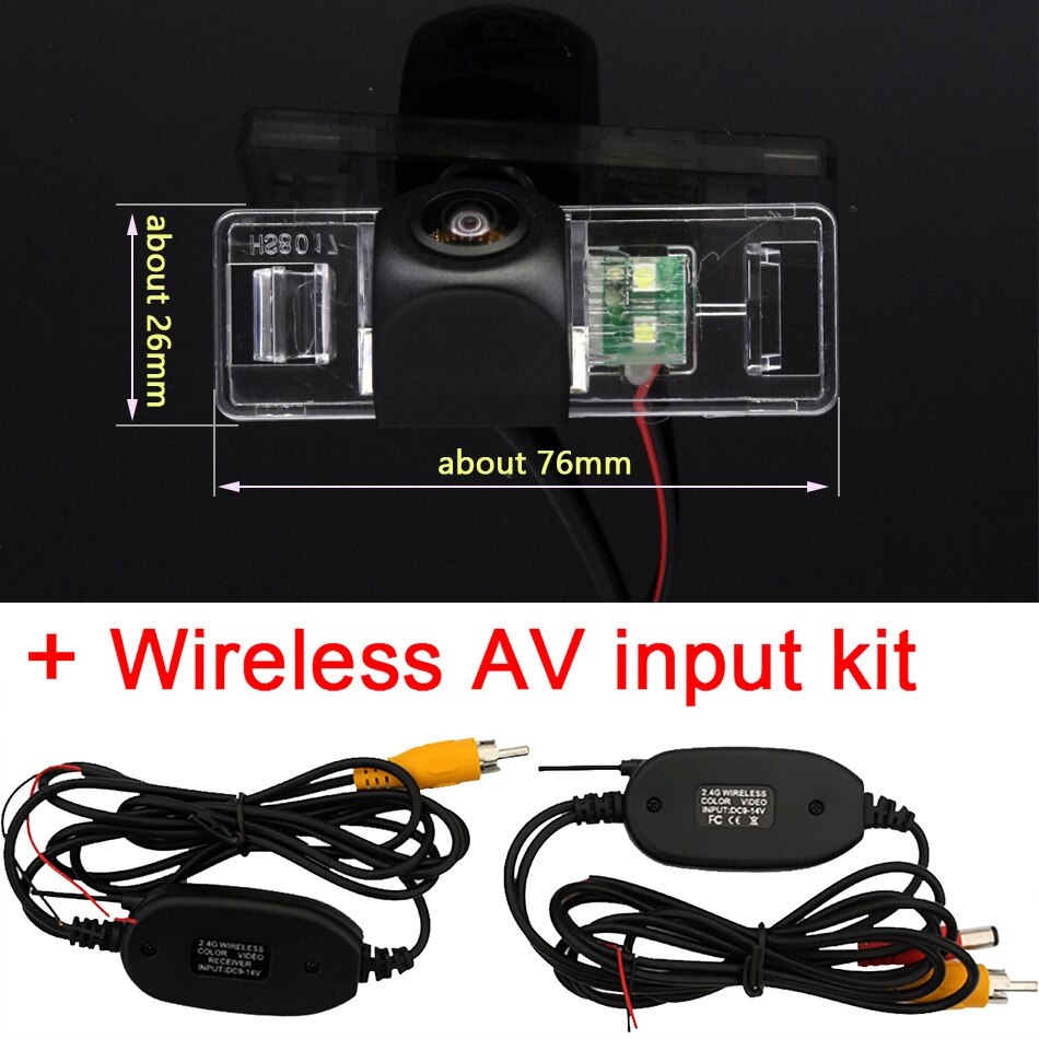 170° AHD 1080P Special Vehicle Rear View Reverse Camera for Nissan Note Tone E11 Geely Vision X6 Emgrand X7 LIFAN X50 X60 Car: fish eye wireless