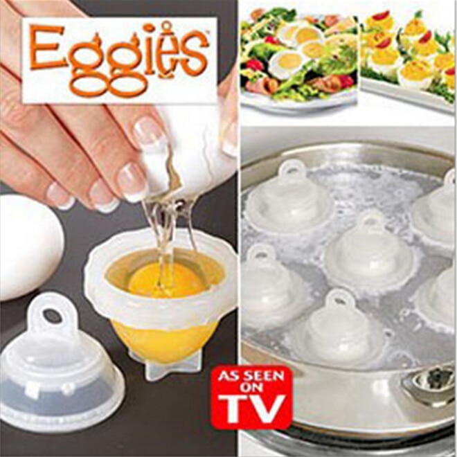 7 Stuk/set Koken Hard Kook Eieren Zonder Shells Met Eieren Separator Eieren Steamer Cooker Egg Tool ss1172