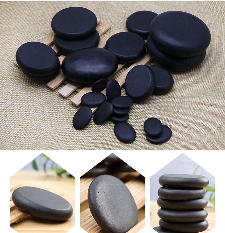 1PC Natural Face Massage Stone Lava Basalt Stone for Spa Massage Therapy Body Facial Massage Therapy Stone