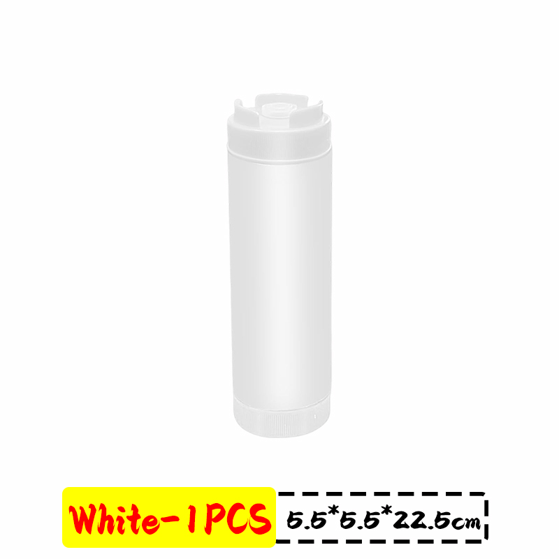 16oz Double Head Squeeze Bottle Large Capacity Squeeze Sauce Bottle Ketchup Salad Honey Dispenser BBQ Oil Bottles Kitchen Gadget: Dull