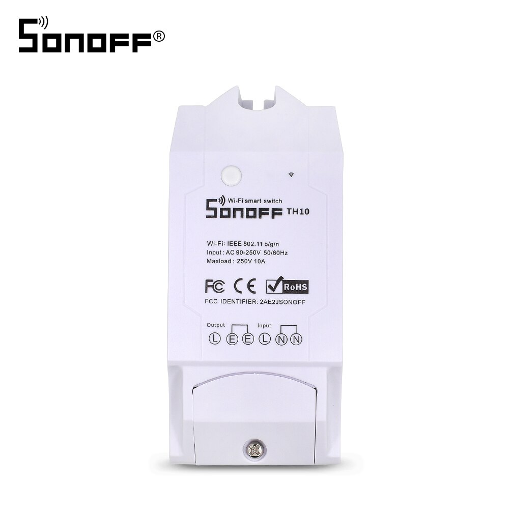 SONOFF Mini/Basic/Dual/RF/TH10/TH16 SONOFF POW R2 RF Brücke Wifi Schalter DIY licht Clever Heimat Automatisierung Relais Modul Alexa: SONOFF TH10