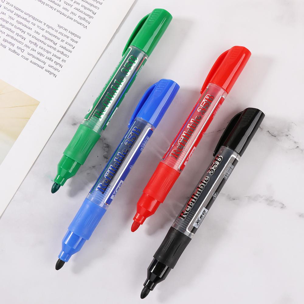 Erasable Whiteboard Marker Pen Dry-Erase Sign Ink Refillable Office School Supplies Student