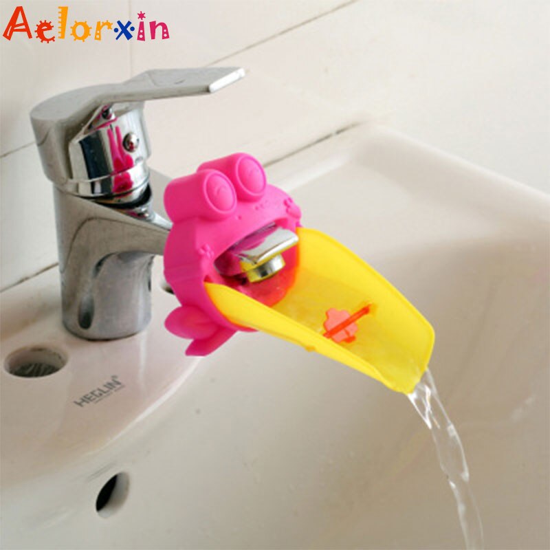 Cartoon Animal Frog Handwashing Tools Extension Of The Water Trough Bathroom Faucet Extension Children&#39;s Guide Sink