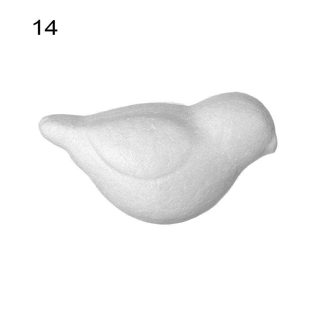 1pc witte schuimdiervormige modellen van piepschuim, kerstfeest, kinderspeelgoed, huisdecoratie, knutselen: 14
