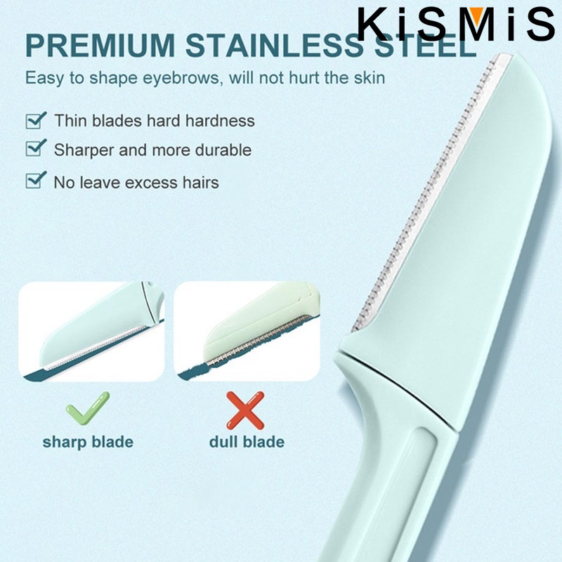 Kismis 3 Stks/set Trimmer Wenkbrauw Scheermes Veiligheidsmes Vormgeven Mes Haarverwijderaar Schraper Scheerapparaat Make-Up Tools