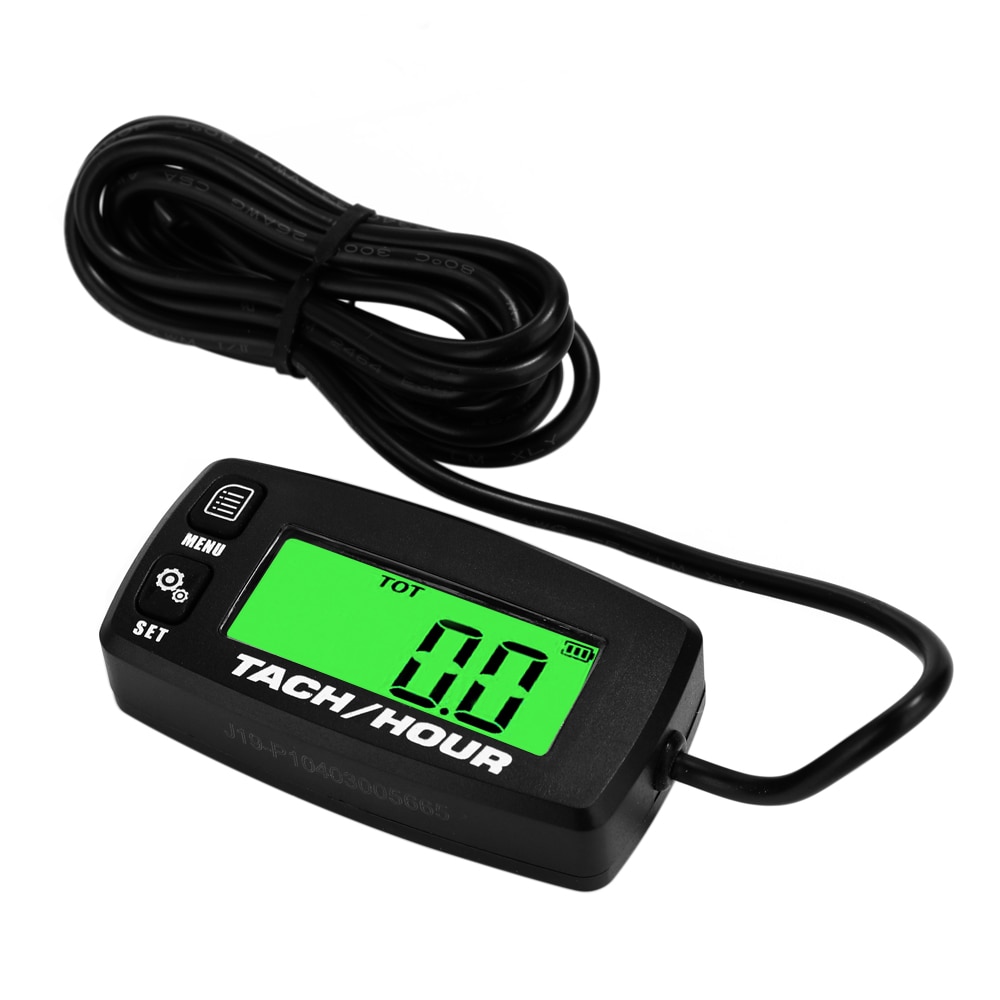 Lightweight Digital Tach Hour Meter Tachometer With Backlit LCD Waterproof 2/4 Stroke Engine Motorcycle Gauge Accessories