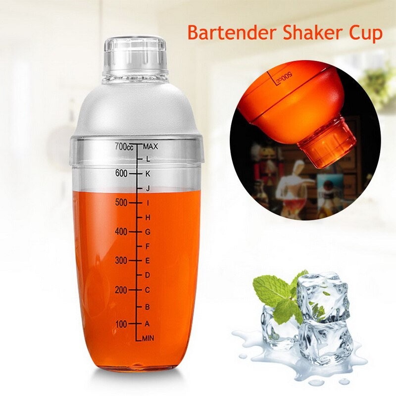 300ml/500ml/700ml/1000ml Plastic Cocktail Shaker Wine Beverage Mixer Wine Shaker Drink Mixer Barware bar tools