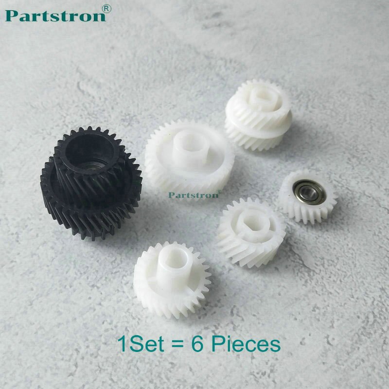 Partstron 1Set Long Life Developer Gear Kit 6Pieces Fit For Konica Minolta Bizhub 600 601 750 751