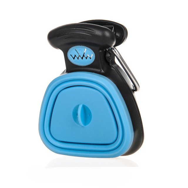 Hond Huisdier Reizen Opvouwbare Poepschepje Met 1 Rol Afbreekbare Zakken Kak Scoop Clean Pick Up Excreta Cleaner: YELLOW