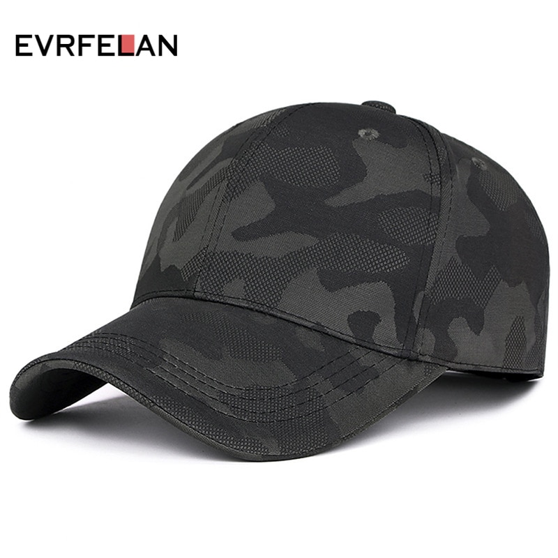 Evrfelan Neue Einstellbar Camouflage Baseball Cap Männer Frauen Casual Snapback Kappe Hut Im Freien Sport Hut Unisex knochen