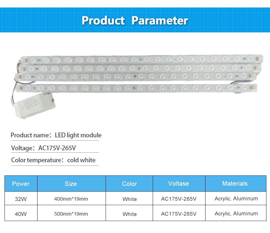 Ceiling Lamps Lighting Source LED Module Light Luminaria Ceiling AC 220V 32W 40W Ceiling Lights For Living room Home Lighting