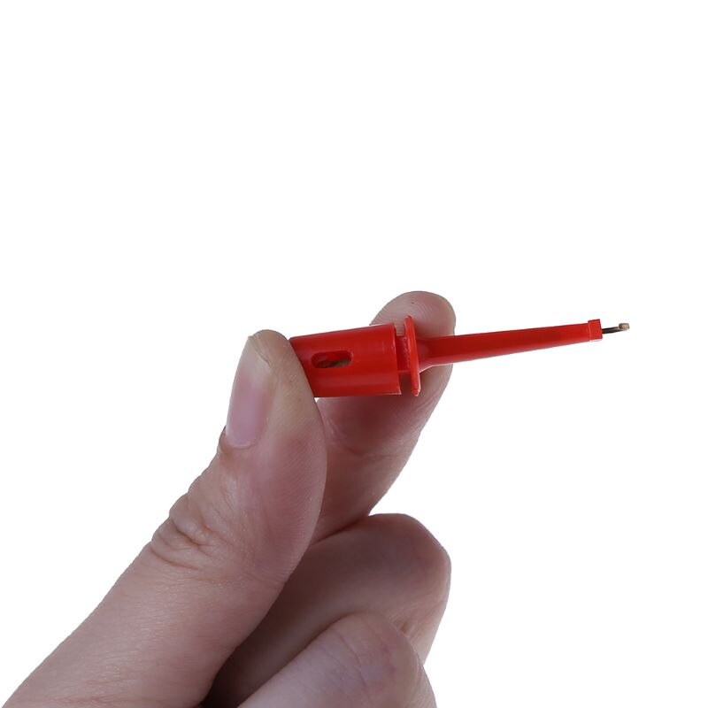 1 Paar Single Hook Clip Test Probe Mini Grabber Voor Multimeter