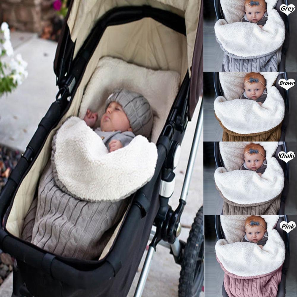 -né bébé swaddle sac de couchage enfants hiver sac de couchage enveloppe enfants infantile poussette chancelière bébé sac de nuit