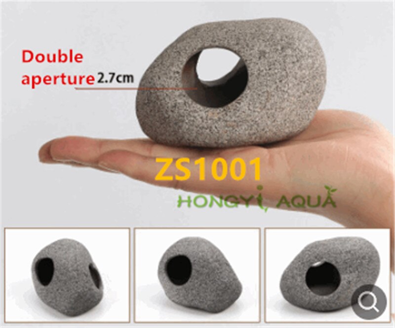 Fish tank landscaping Clay pot Shrimp Cixi Dodging tank Breeding fish nest Shaped rock Aquarium supplies: ZS1001