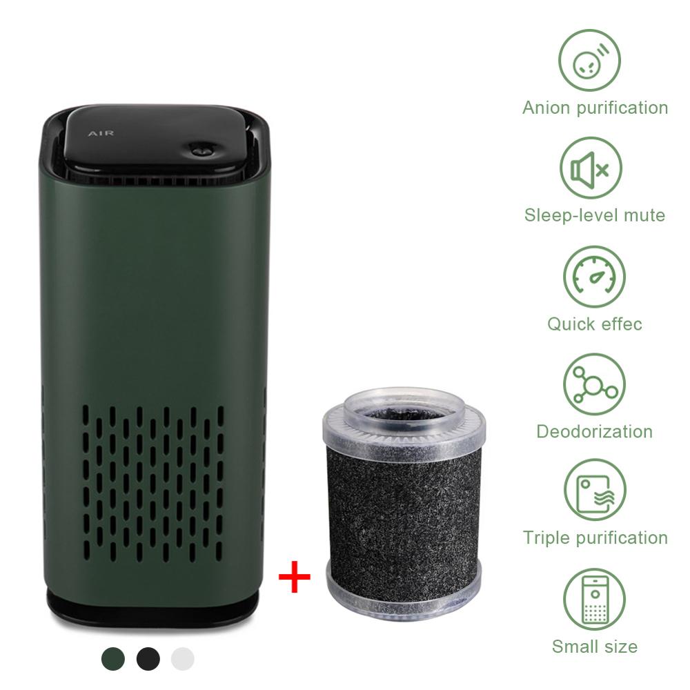 Car Air Purifier Cleaner Negative Ion USB Mini Home Vehicle Air Cleaner Low Noise Air Purifier Car Accessories