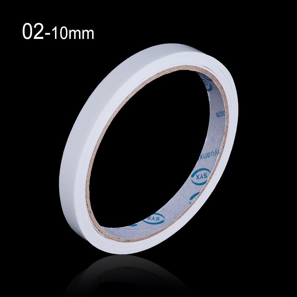 5Rolls/lot Seamless Double Faced Powerful Adhesive Tape Paper Double Sided Sticky Strip Mounting Fixing Pad Craft Supplies: 10MM