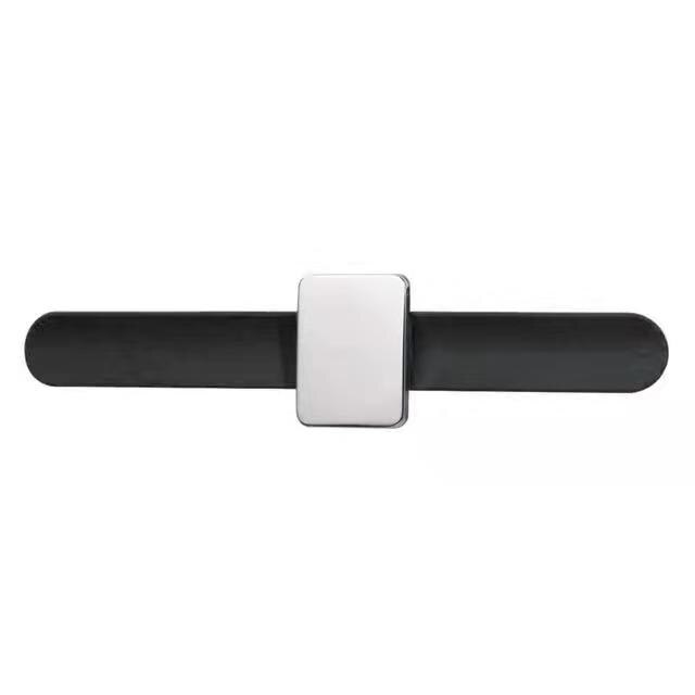 Magnetisk nålepude silikone håndled nålepude sikker armbånd nålepude opbevaring synåle armbånd nåleholder 5 farver: Sort