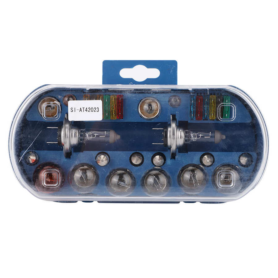 30 Stks/set H7 12V 55W Auto Halogeen Noodverlichting Gloeilamp Met Zekering Kit Universele Spares Auto accessoires