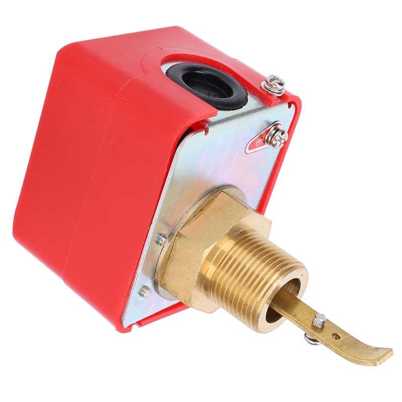 Water Flow Switch HFS-20 Water Flow Switch Target Type G3/4in Interface Brass High Sensitivity Water Flow Switch