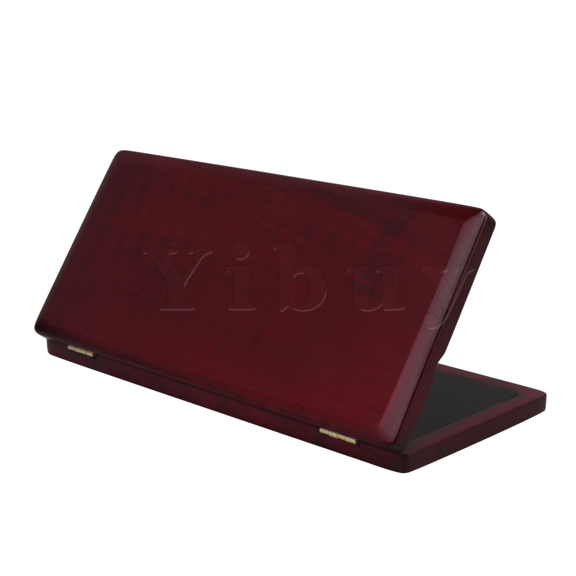 Yibuy-caja de lengüeta Oboe de Color madera roja, soporte de Lengüetas para paquete de 10 palos