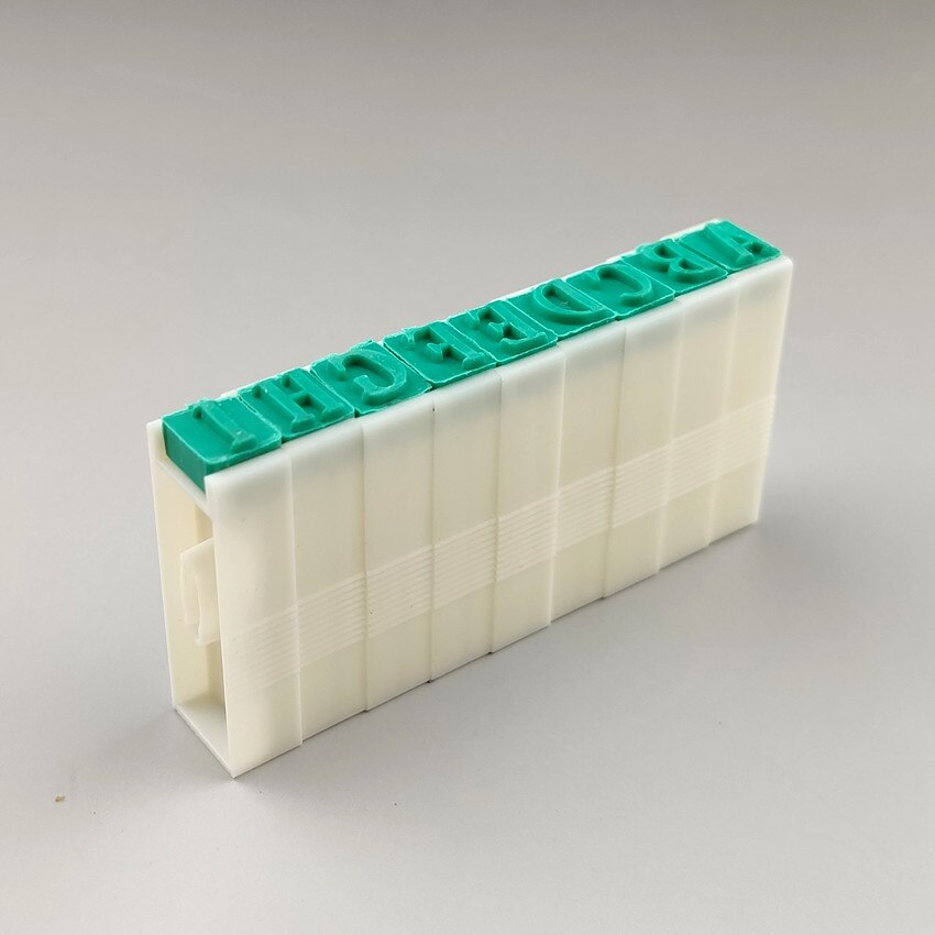 Larger Adjustable Plastic Seal Stamp Printed by Hand English Letters Combination A-Z Removable Movable Clearly 1 set