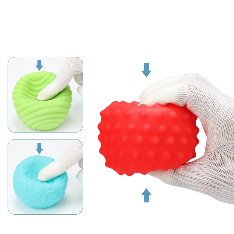 Kinderspeelgoed Kids Geweven Multi Bal Zacht Speelgoed Bal Set Ontwikkelen Baby Tactiele Zintuigen Massage Training Speelgoed Hand Touch bal