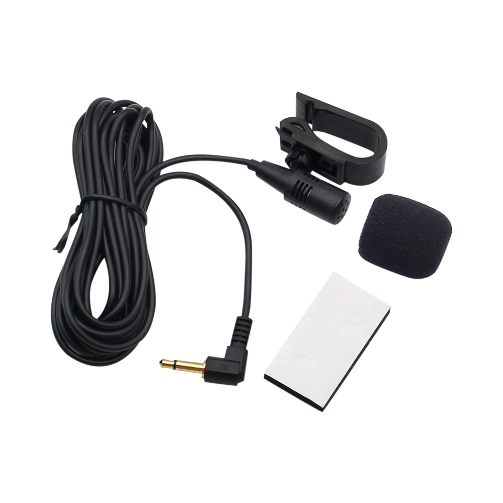 Mini Car Audio Mikrofon 3,5mm Clip Jack Stecker Mic Stereo Profis Wired Externes Mikrofon Für Auto DVD Radio 3m Lange
