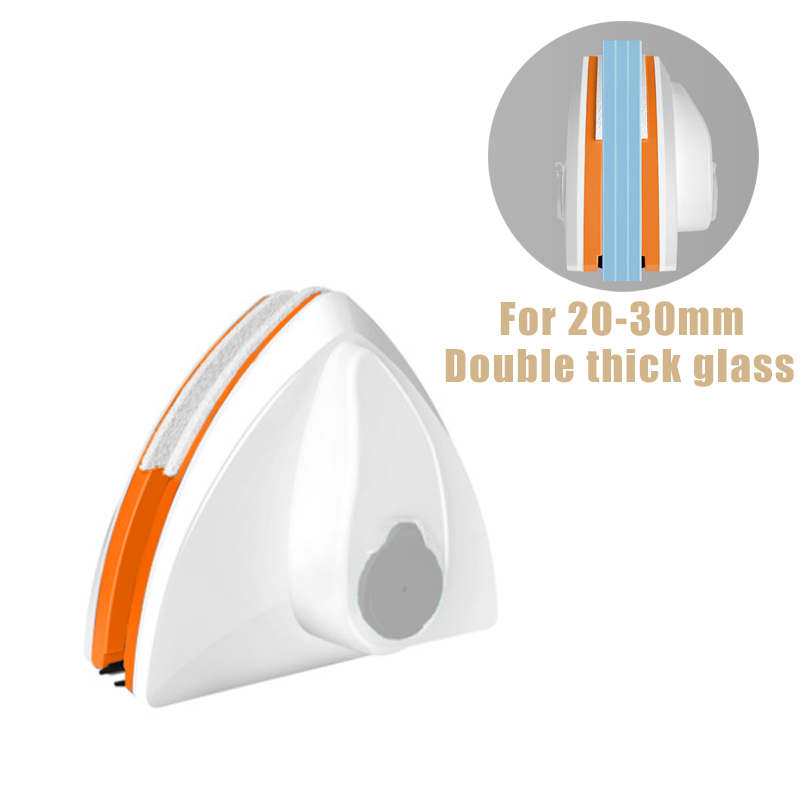 Herramienta de limpieza de ventanas de vidrio magnético de doble cara, descarga automática de agua, limpiaparabrisas de doble capa, limpiador especial para el hogar: Multicolor