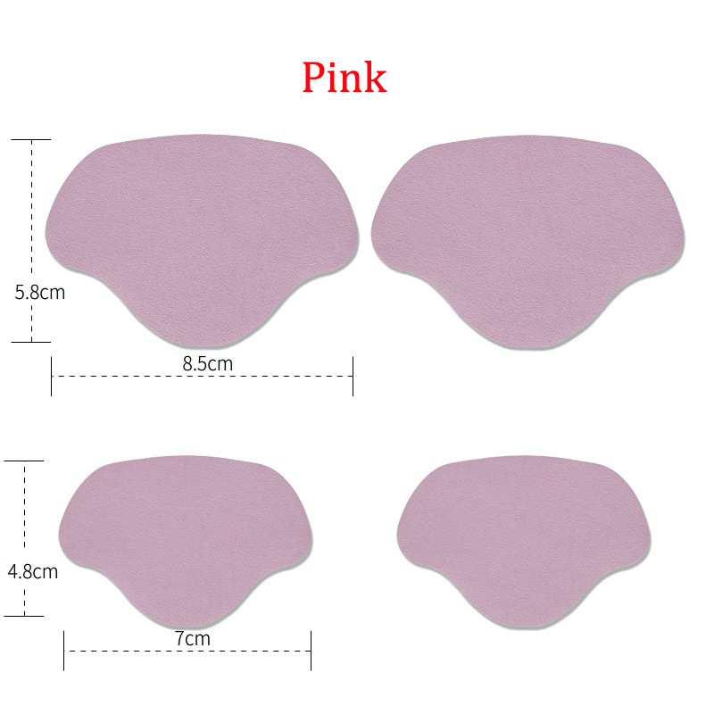 Plantillas con parche para zapatos deportivos, almohadillas antidesgaste para pies, plantilla protectora para el talón, pegatina trasera, tamaño ajustable, 4 Uds.: Azul