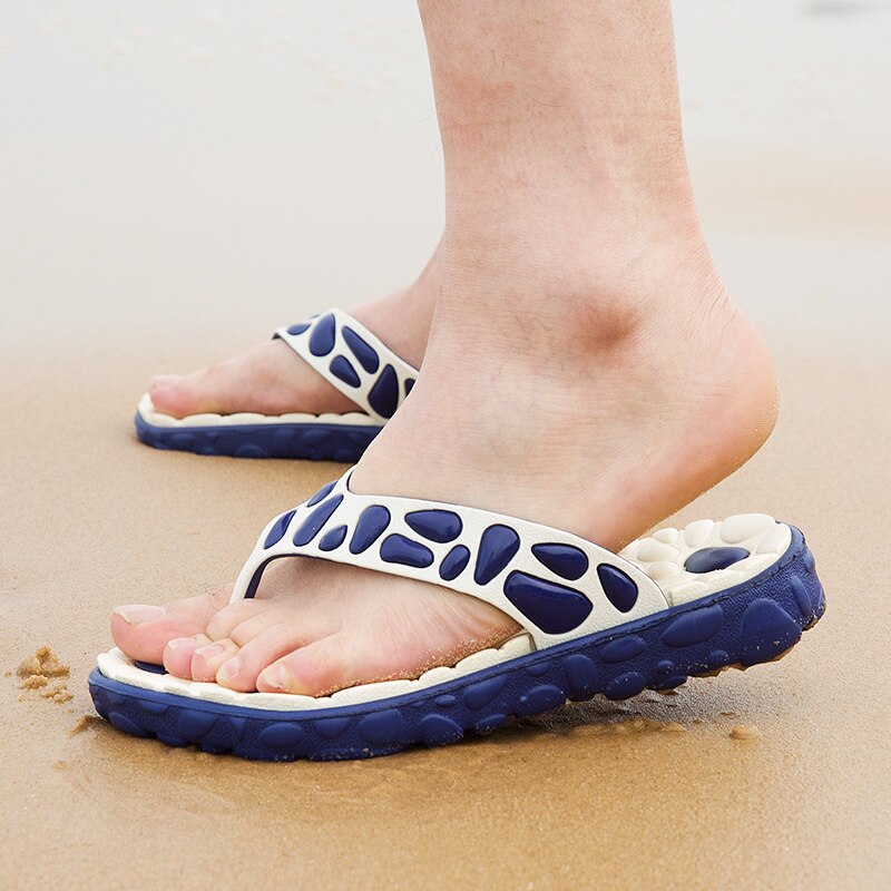 Chanclas de de verano para hombre, cómodas zapatillas de baño de masaje para hombre, sandalias masculinas baratas de X1371 35