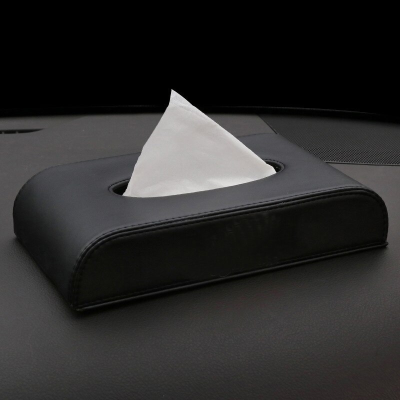 1Pc Universal Car Papier Tissue Box Auto Accessoires Voor Lexus Logo Nx Gs Rx Is Es Gx Lx Rc ls 250 350: Black