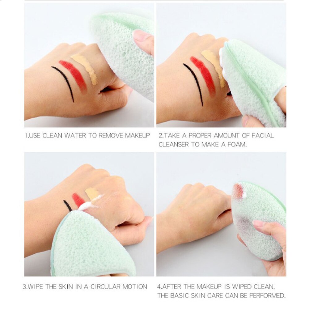 Limpiador de cara puff de felpa suave de microfibra para quitar maquillaje Puff reutilizable mujeres removedor de maquillaje toalla herramientas mágicas