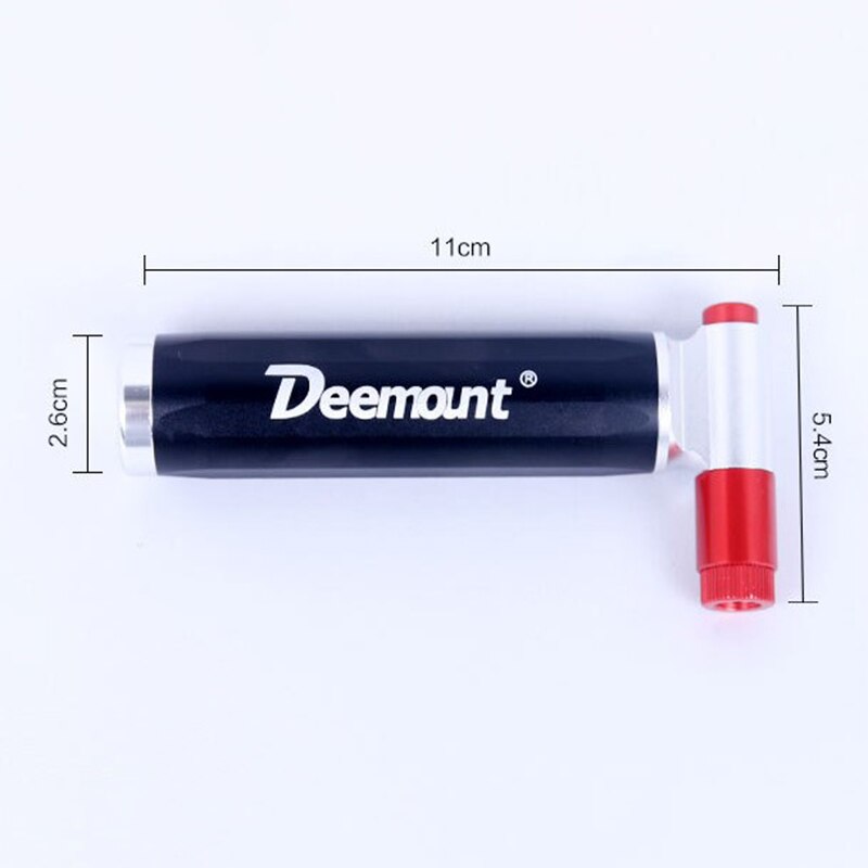 Deemount Top Bicycle CO2 Cartridge Air Pump Mini Portable Ball Cycling Mountain Bike Tire Pump Inflator Dual Head