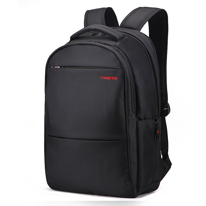 Tigernu-mochila a prueba de salpicaduras para hombre, mochila de negocios para ordenador, informal, bolsa impermeable para ordenador portátil: Black 3032 19inch