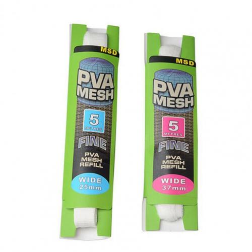 5M Pva Vissen Smalle Netje Water Oplosbare Vissen Netwerk Refill Kous Aas Houder Vis Netto Uitspanning Tool Tackle accessoire: 25mmx5m