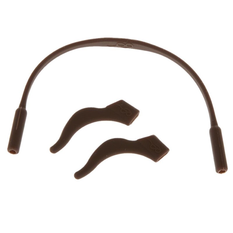 Gancho antideslizante para las orejas, 1 par de patillas de silicona para gafas, soporte para lentes, cuerda elástica antideslizante, accesorios para lentes: 6