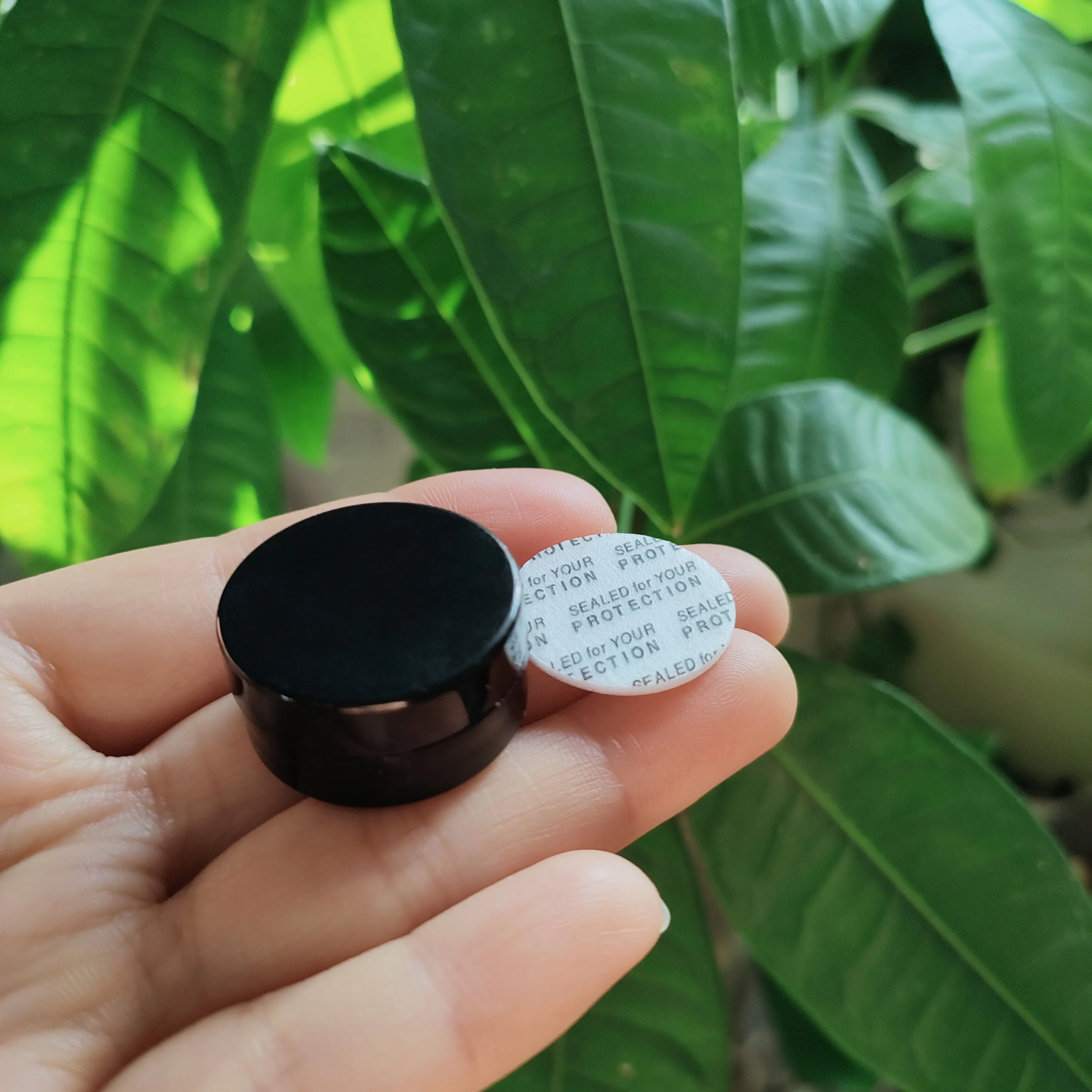 Mini frascos de crema vacíos, latas pequeñas de muestra, contenedor de embalaje de cosméticos, maquillaje DIY, blanco y negro, 1g: Amarillo claro / 12 ml