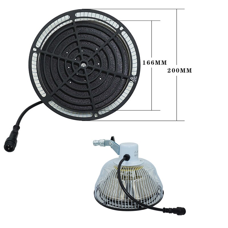 Tdp Vervanging Hoofd 7.8 "220V 110V Tdp Fysiotherapie Minerale Therapie Tdp Ver Infrarood Warmte Lampen 200Mm diameter: C / 220V-240V