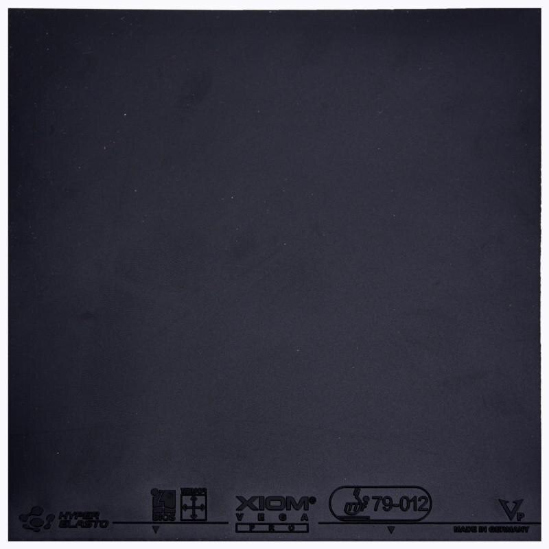 Original Xiom Vega Pro Carbo-negro esponja tabla tenis raqueta de goma Ping Pong Bat granos en Goma: max black