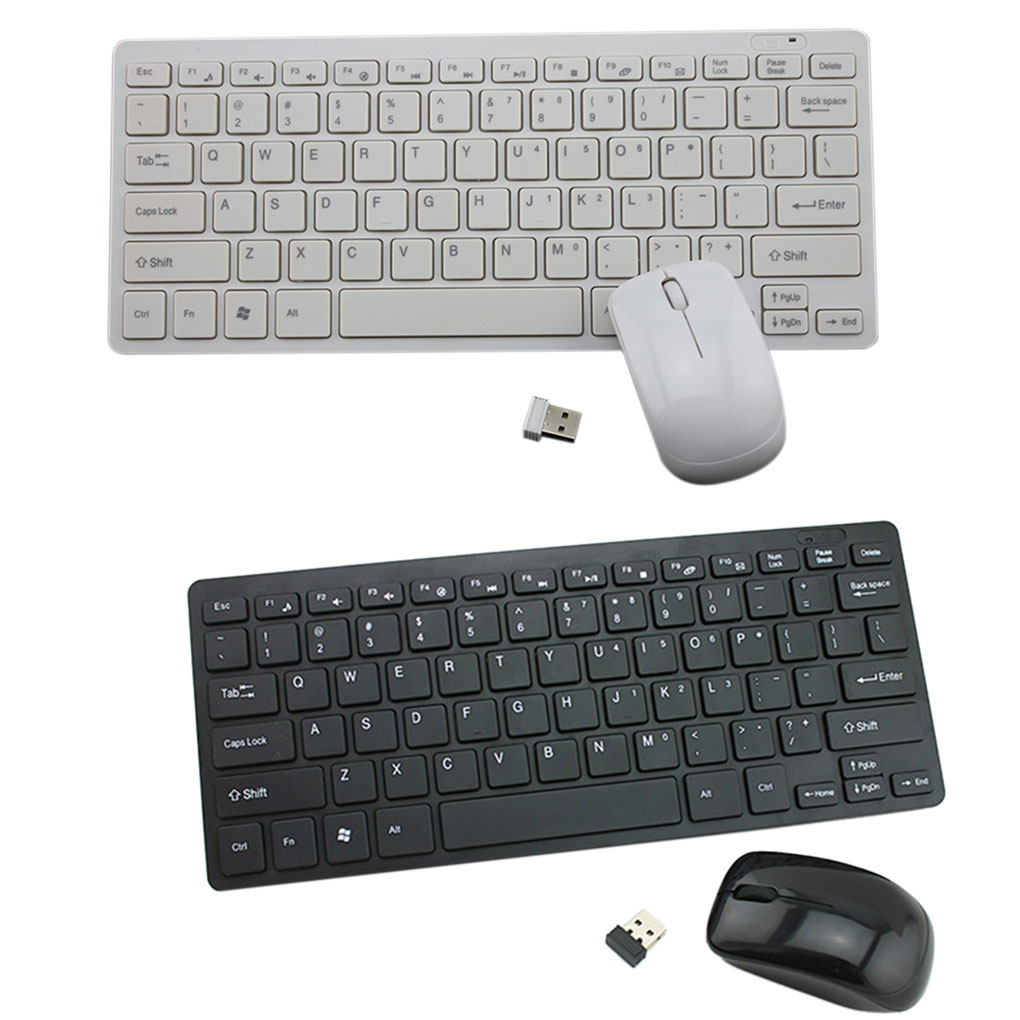 Mini ergonomisk trådløst tastatur lille stilfuldt musesæt usb tastatur til spil kontor tablet laptop desktop forsyninger
