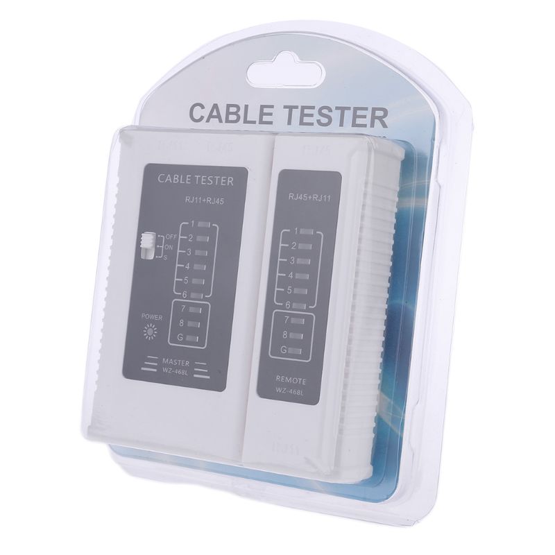 Lan Tester WZ 468 RJ45 and RJ11 Network Cable Tester Ethernet LAN Network Test Tool Wire Lead Testing Network Measurment