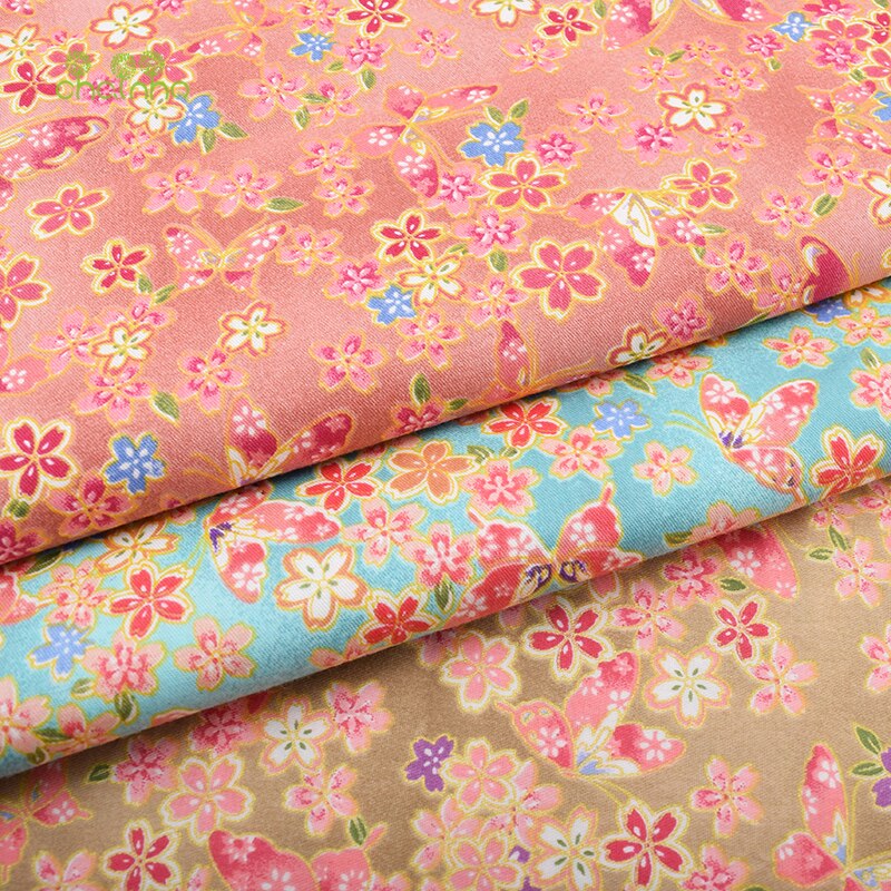 3 Stks/partij, Twill Katoen Stof Patchwork Bronzing Tissue Doek Fat Quarter Bundel Van Handgemaakte Diy Quilten Naaien Textiel Materiaal